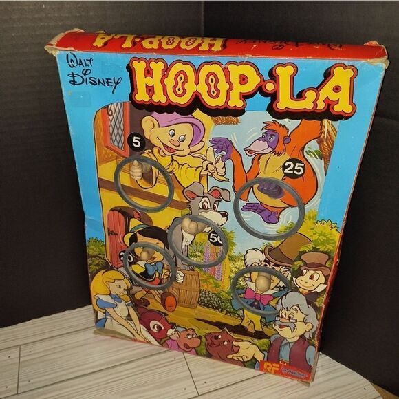 Goodtime Toys Walt Disney Vintage Hoop-La Game Cartoon Characters Made In Great - Picture 1 of 9
